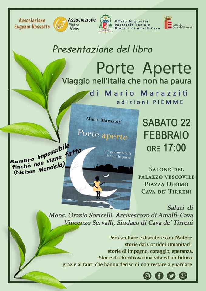 Ufficio Migrantes – Pastorale Sociale Presentazione del libro Porte Aperte “Viaggio nell’Italia che non ha paura”