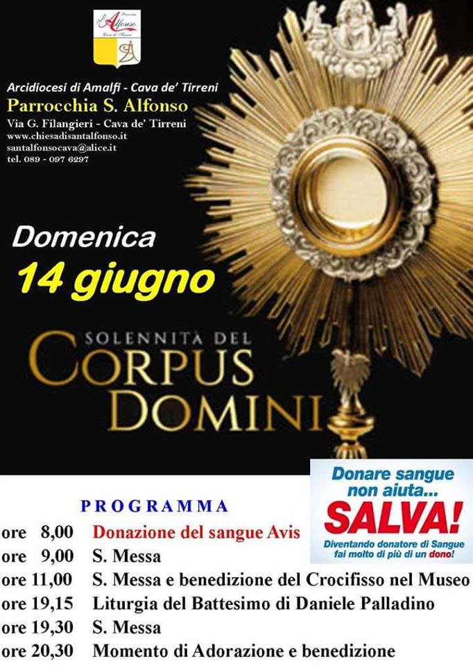 Parrocchia S Alfonso Solennita Del Corpus Domini Arcidiocesi Di Amafi Cava De Tirreni