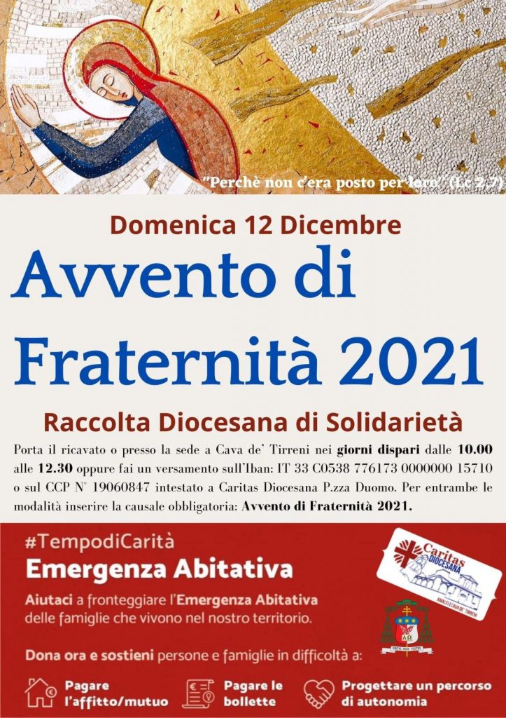 Caritasa Diocesana Amalfi – Cava  “Avvento di Fraternità 2021”