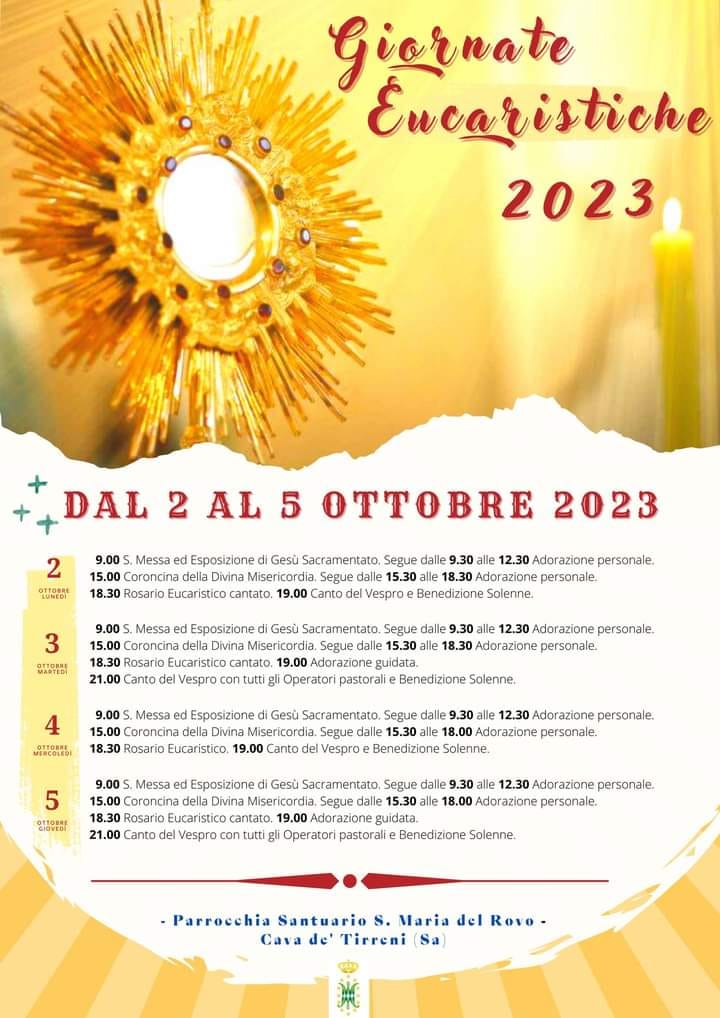 Parrocchia S. Maria del Rovo “Giornate Eucaristiche 2023”