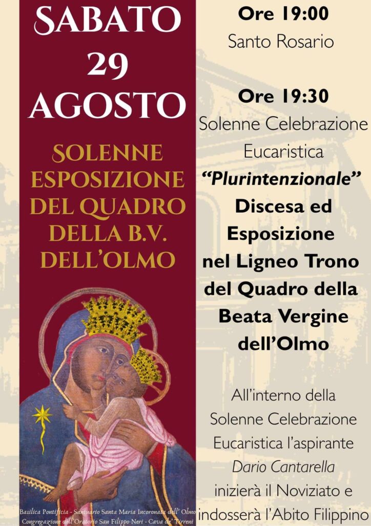 Solenne Esposizione del Quadro della B.V. dell’Olmo